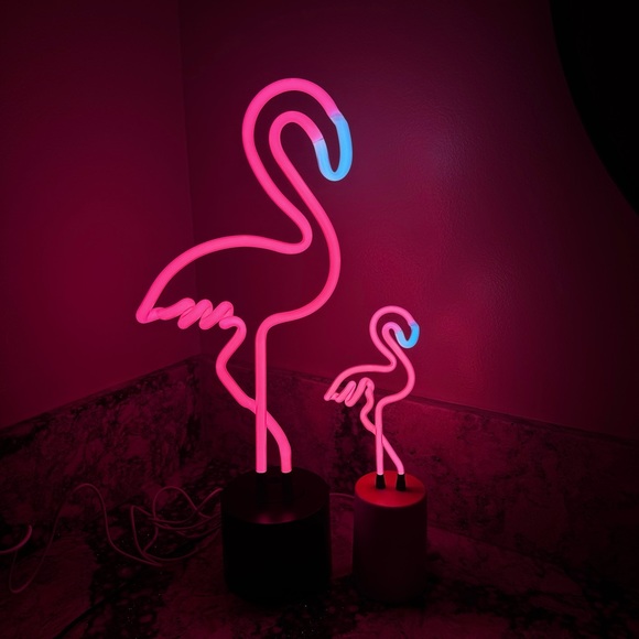 2016 Vibes 🦩🦩2 Neon Flamingo Lights